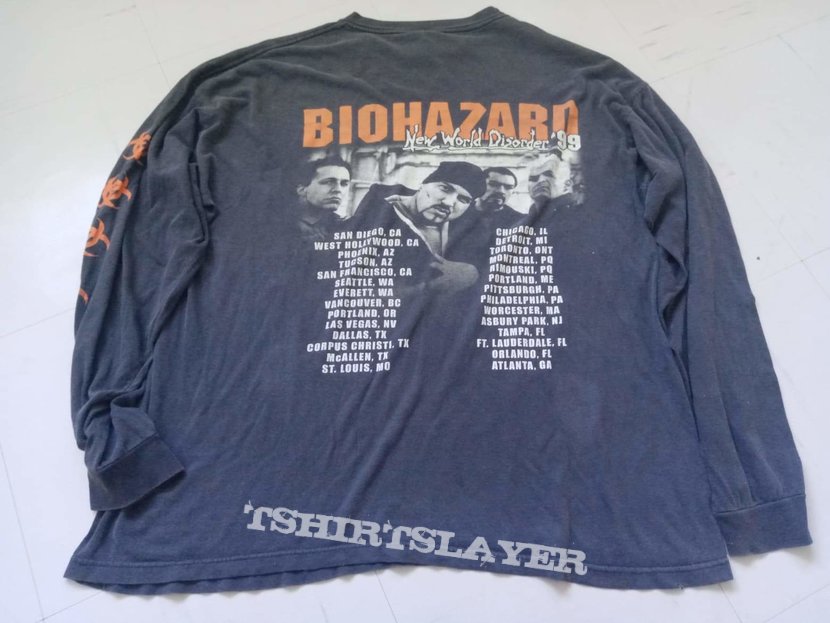 Biohazard​ ​New​ World​ Disorder T​shirt​ 90s