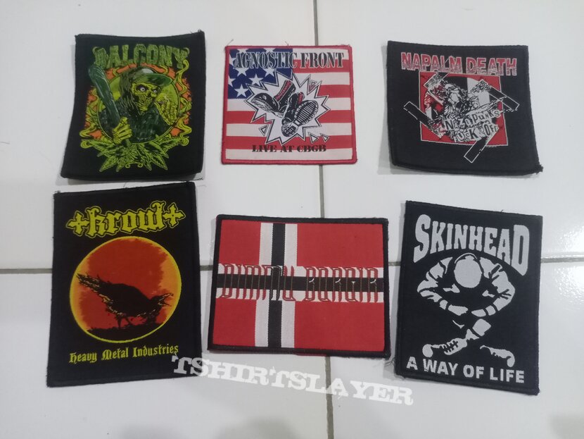 Various Bands patches order batch