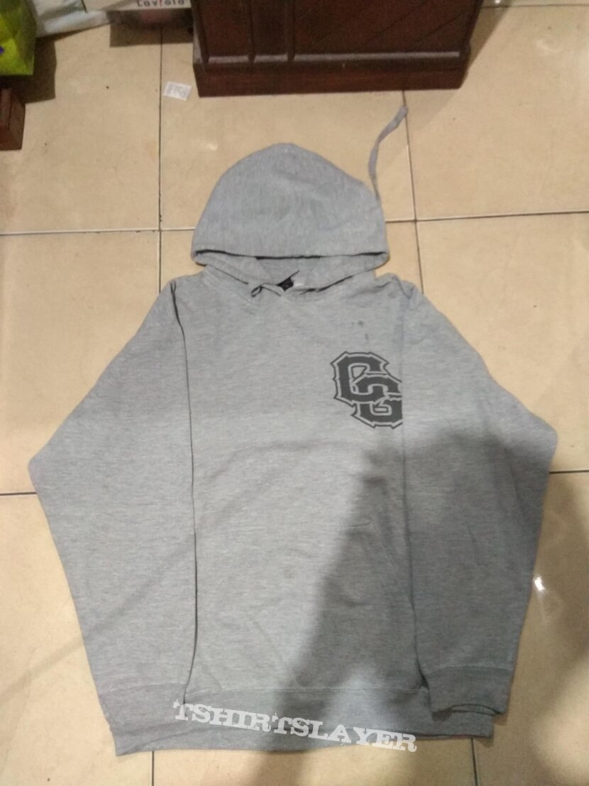 CHELSEA GRIN pocket logo grey hoodie