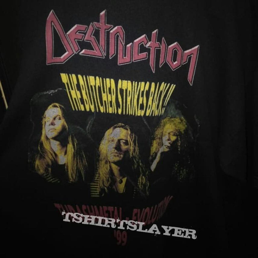 DESTRUCTION 90s Thrash Metal Evolution short sleve shirt