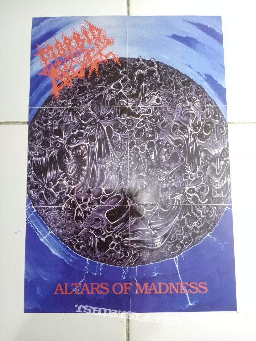 MORBID ANGEL Altars of Madness Pete Sandoval autographed poster