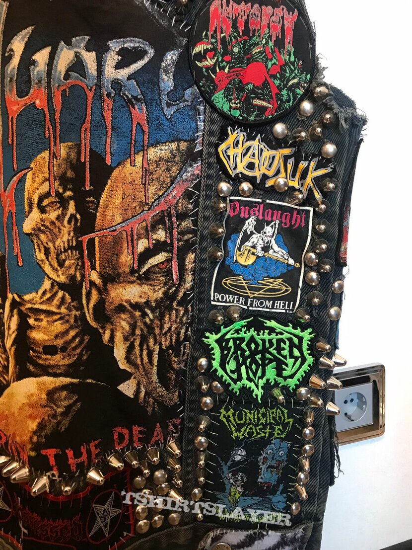Blood For Blood Hardcore Metal Punk Studded Vest