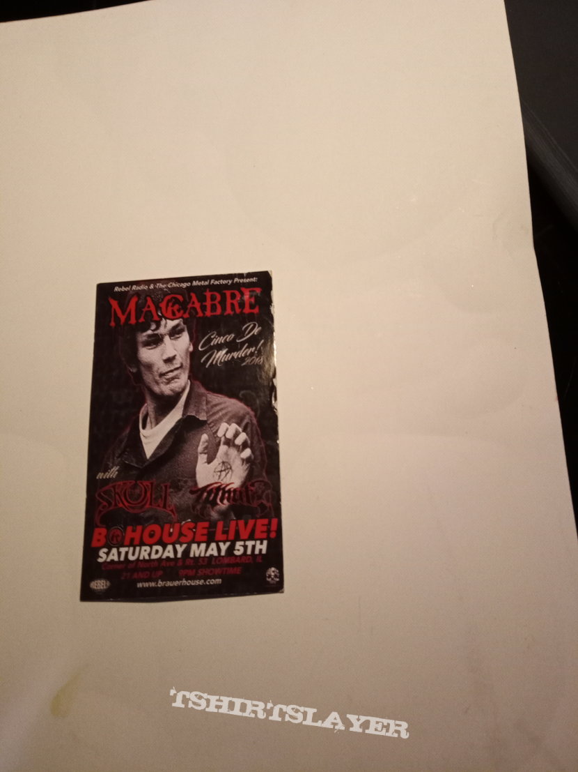 Macabre flyer Macabre flyer