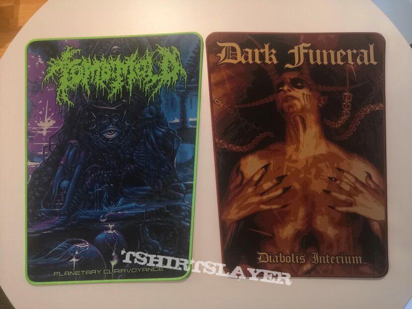 Tomb Mold &amp; Dark Funeral backpatches (Pull The Plug Patches) 