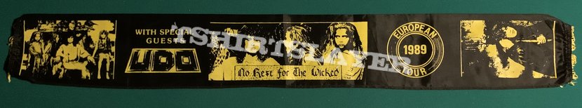Ozzy Osbourne - No Rest for the Wicked Special Guest: UDO 1989 Tour Scarf 