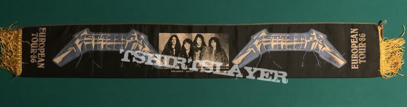 Metallica - Ride the Lightning 1986 Tour Scarf