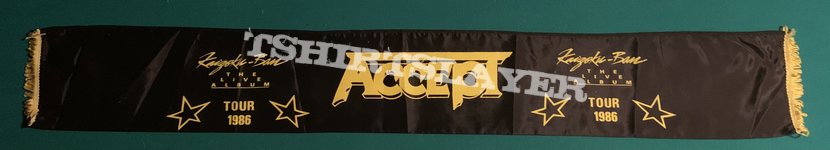 Accept - Kaizoku Ban 1986 Tour Scarf Special Guest: Dokken 