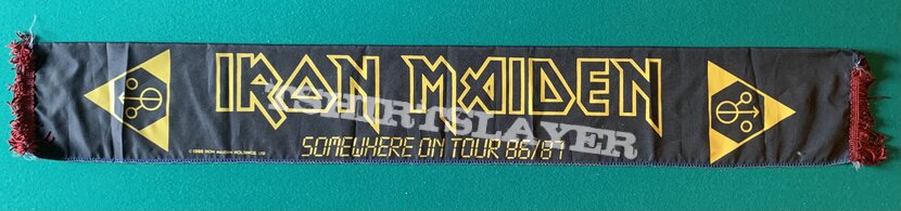 Iron Maiden - Somwhere on Tour 1986 Tour Scarf