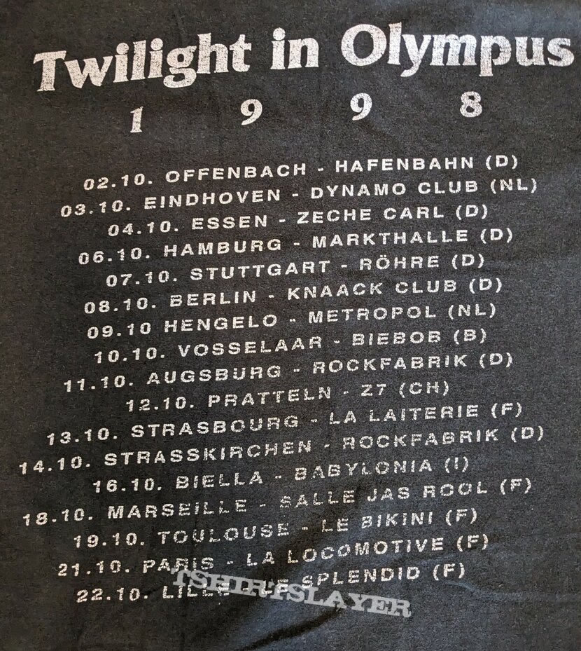SYMPHONY X Twilight in Olympus Tour TS 1998