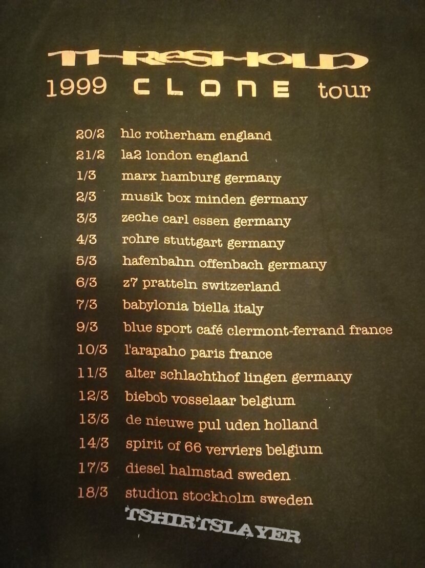 THRESHOLD Clone Tour TS 1999