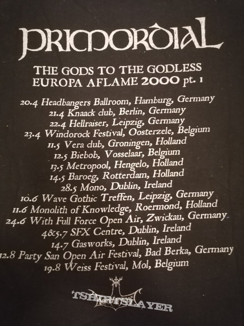 PRIMORDIAL Europa Aflame Tour TS 2000