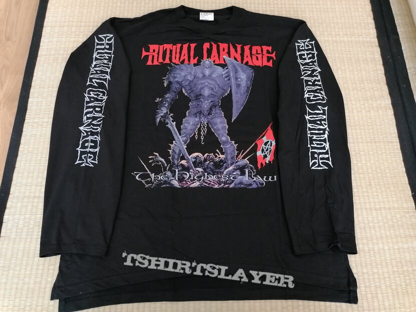 RITUAL CARNAGE The Highest Law LS 1998 | TShirtSlayer TShirt and ...