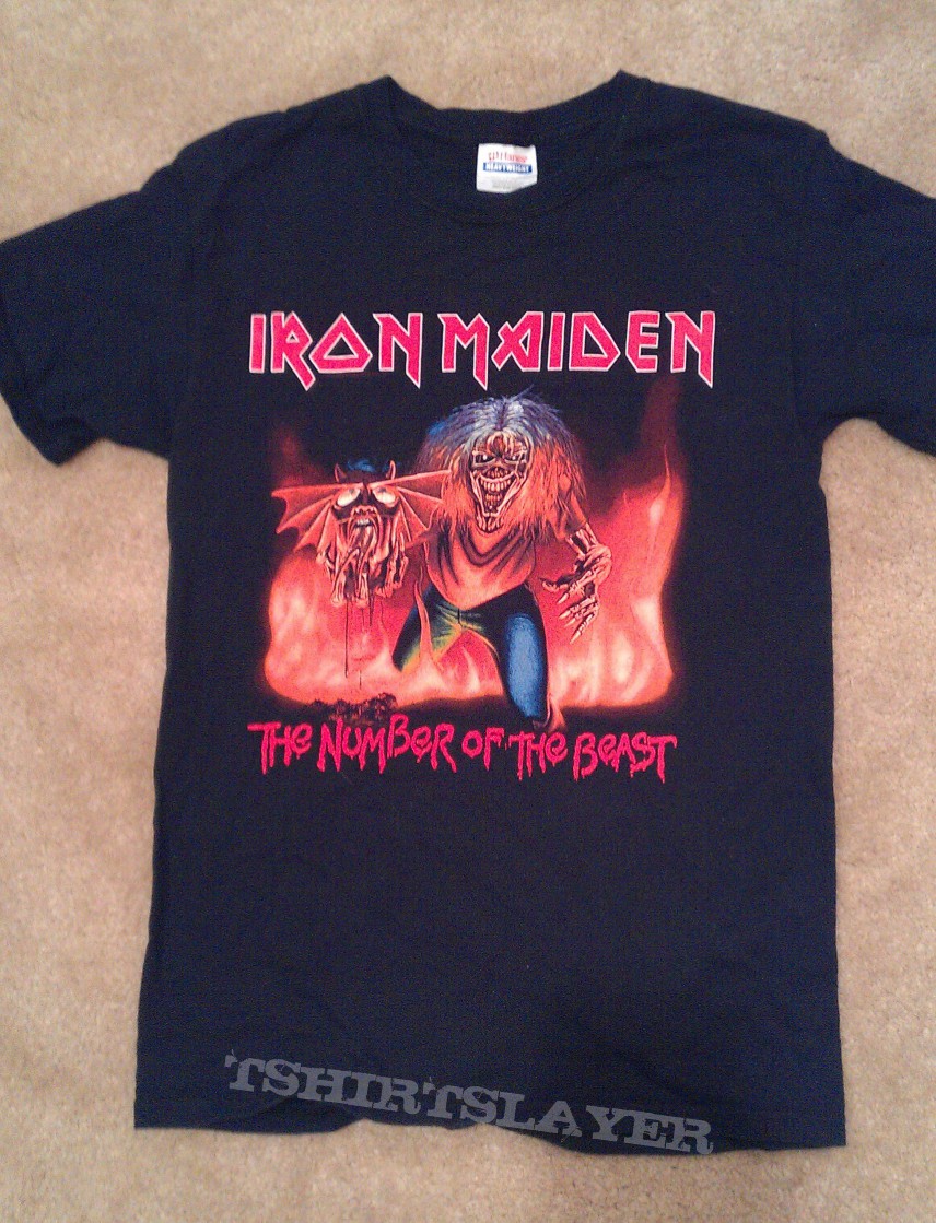 Iron Maiden - number of the beast t shirt 