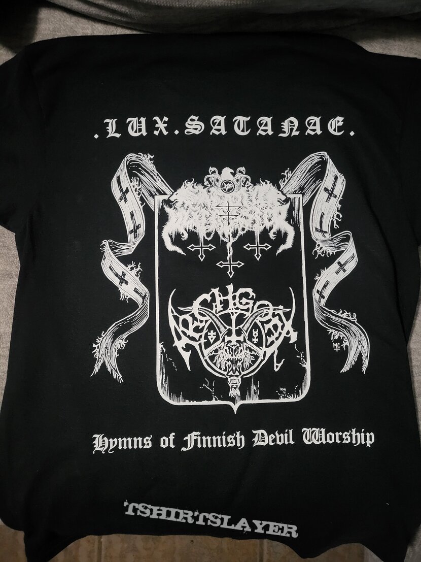 Archgoat/satanic warmaster split shirt