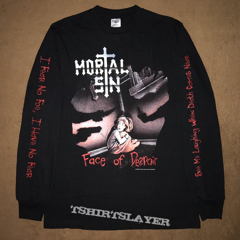 Mortal Sin - Face of Despair Longsleeve