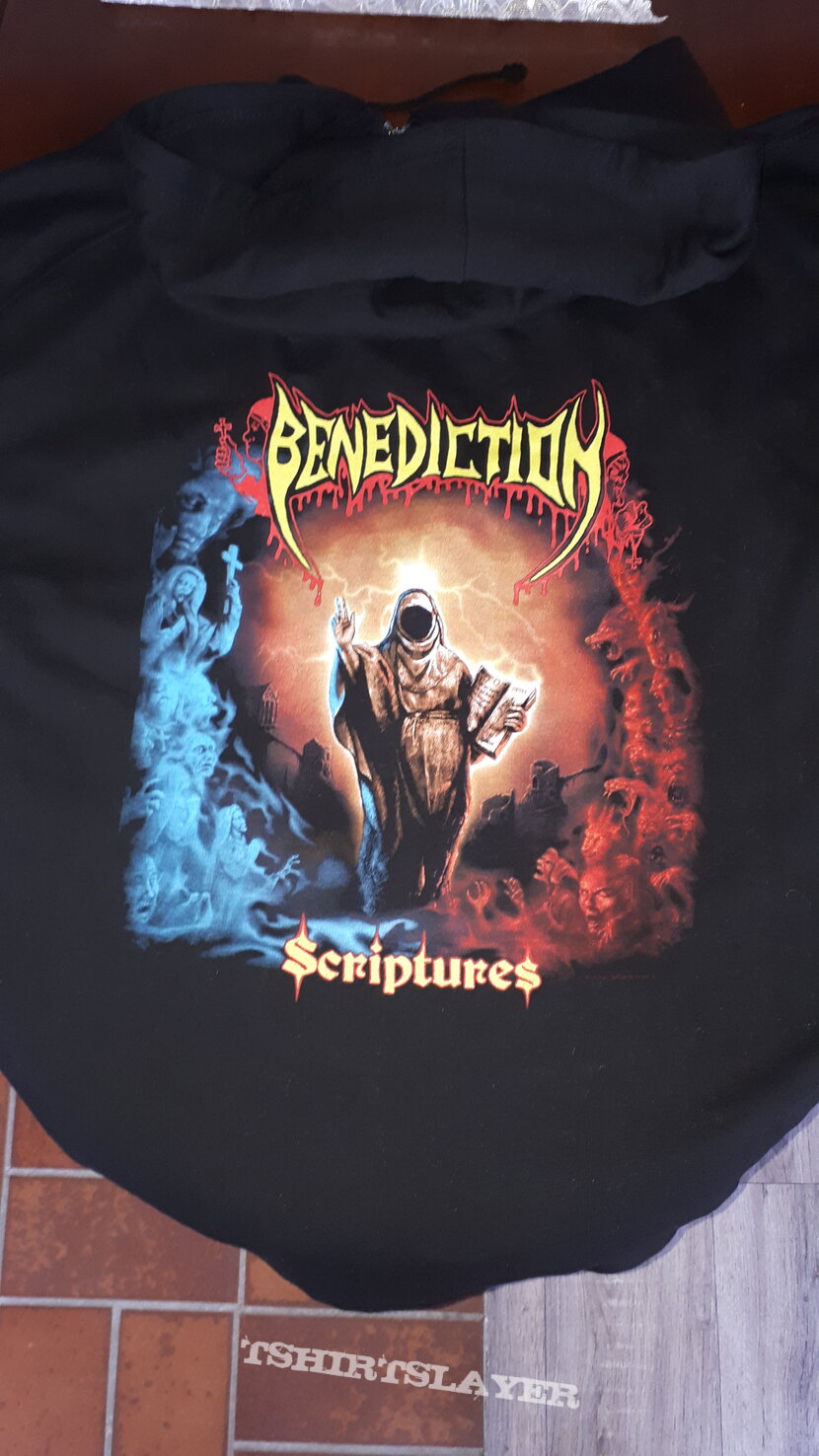 Benediction- Scriptures (excl. Nuclear Blast) Hooded Zipper Benediction- Scriptures (excl. Nuclear Blast) Hooded Zipper