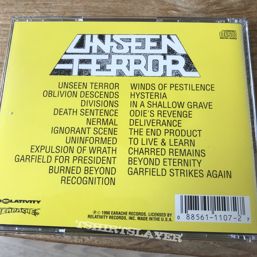 Unseen Terror Human Error original cd