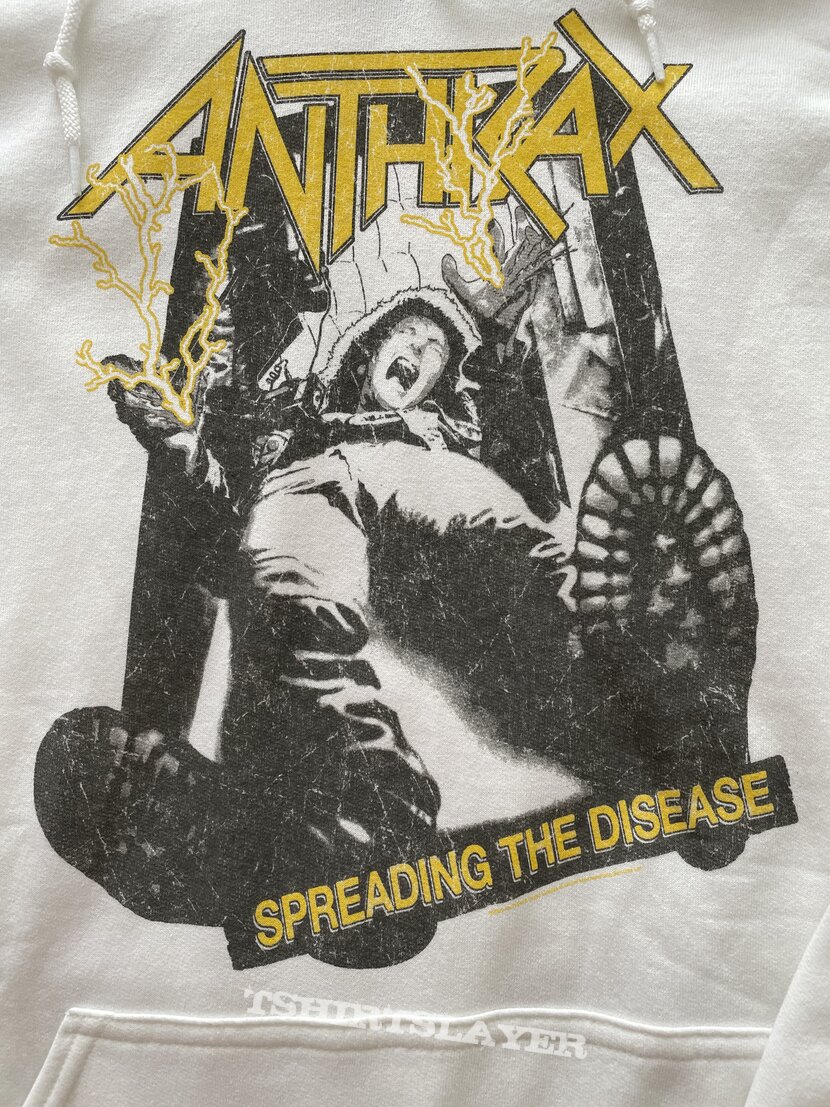 Anthrax Spreading The Disease hooded sweater Anthrax Spreading The Disease hooded sweater