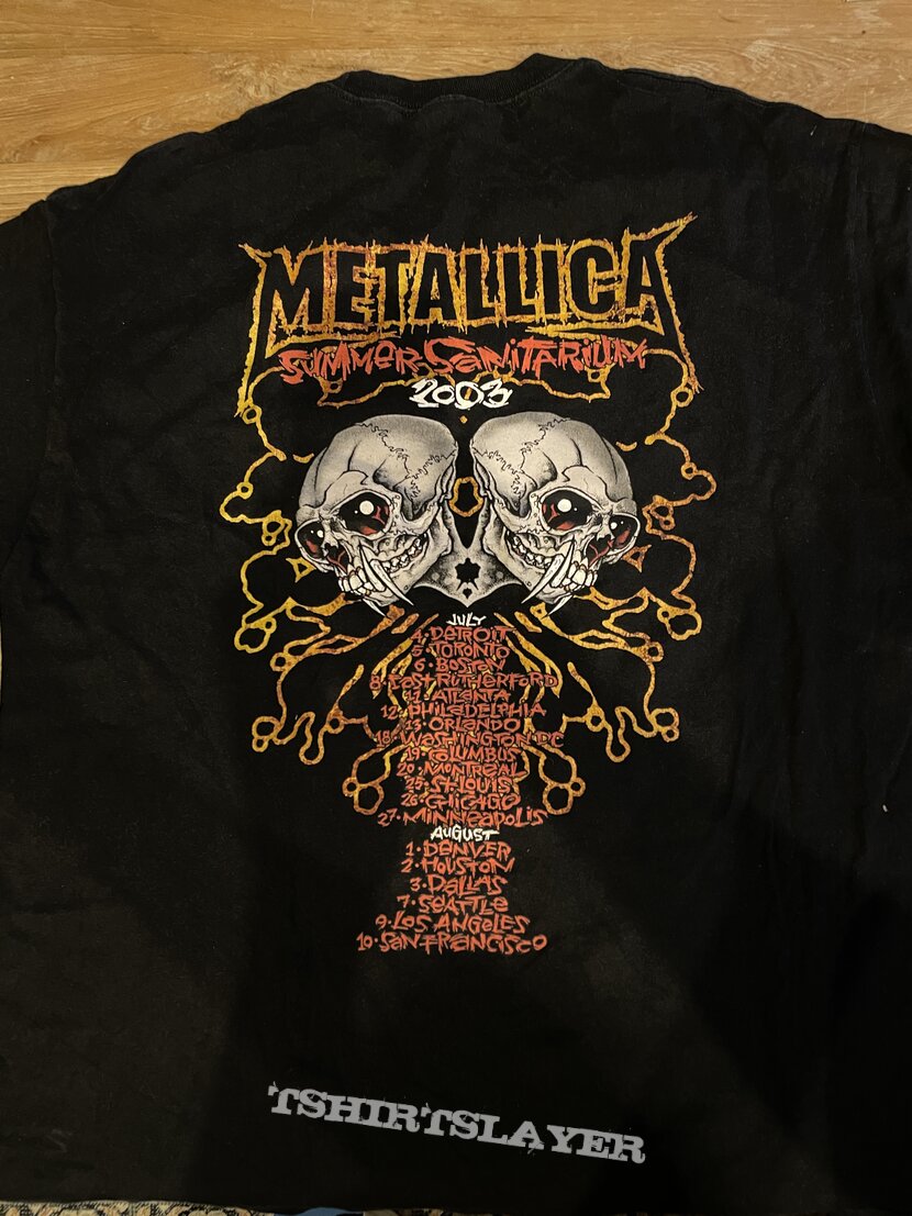 Metallica Summer Sanitarium 2003 USA shirt 