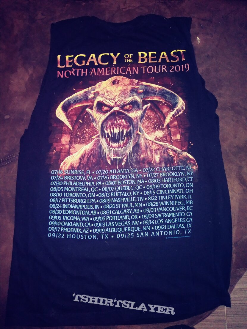 Iron maiden-legacy of the beast 2019 tour sleeveless shirt