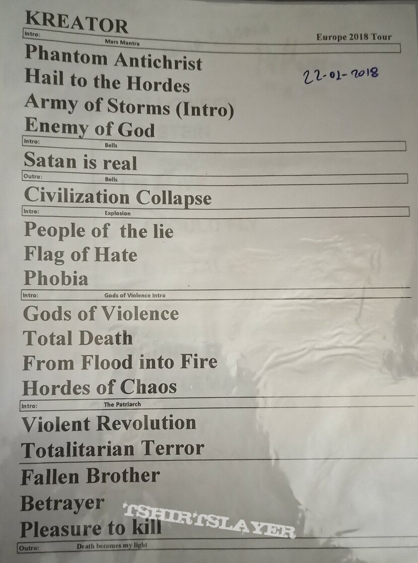 Helloween Setlist collection vol-2