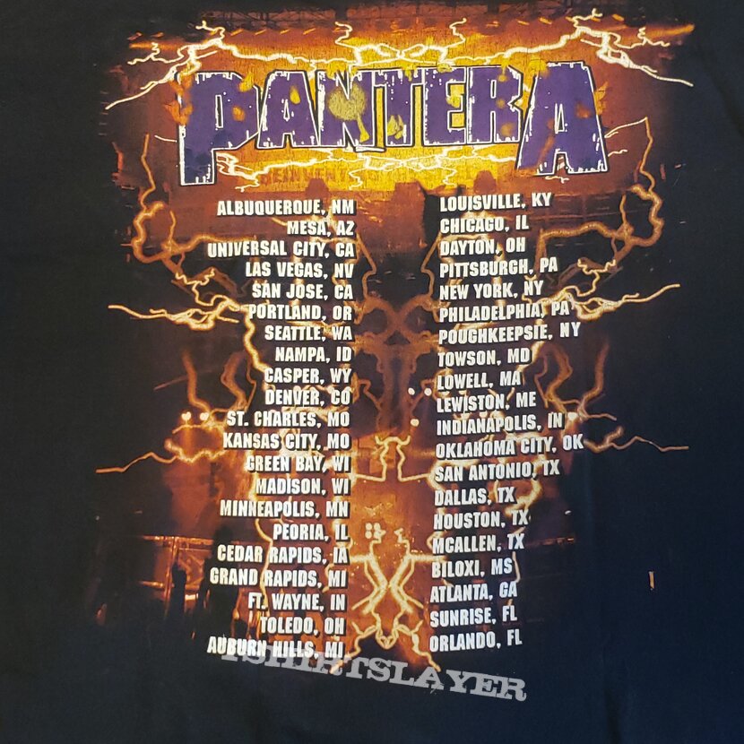 Pantera 2001 Tour Shirt 