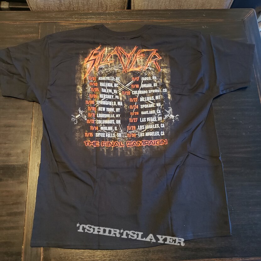 Slayer The Final Campaign Tour Shirt