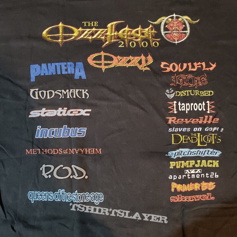 Ozzy Osbourne Ozzfest 2000 Shirt