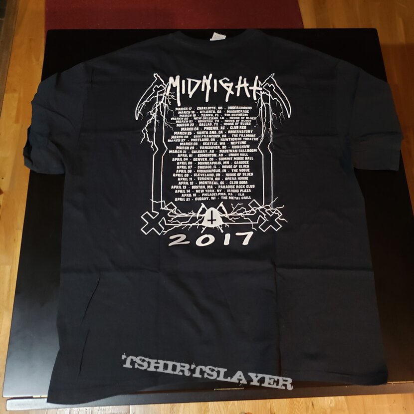 Midnight Unholy Rotten Tour Shirt 2017