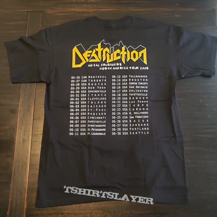 Destruction 2006 Tour Shirt | TShirtSlayer TShirt and BattleJacket Gallery