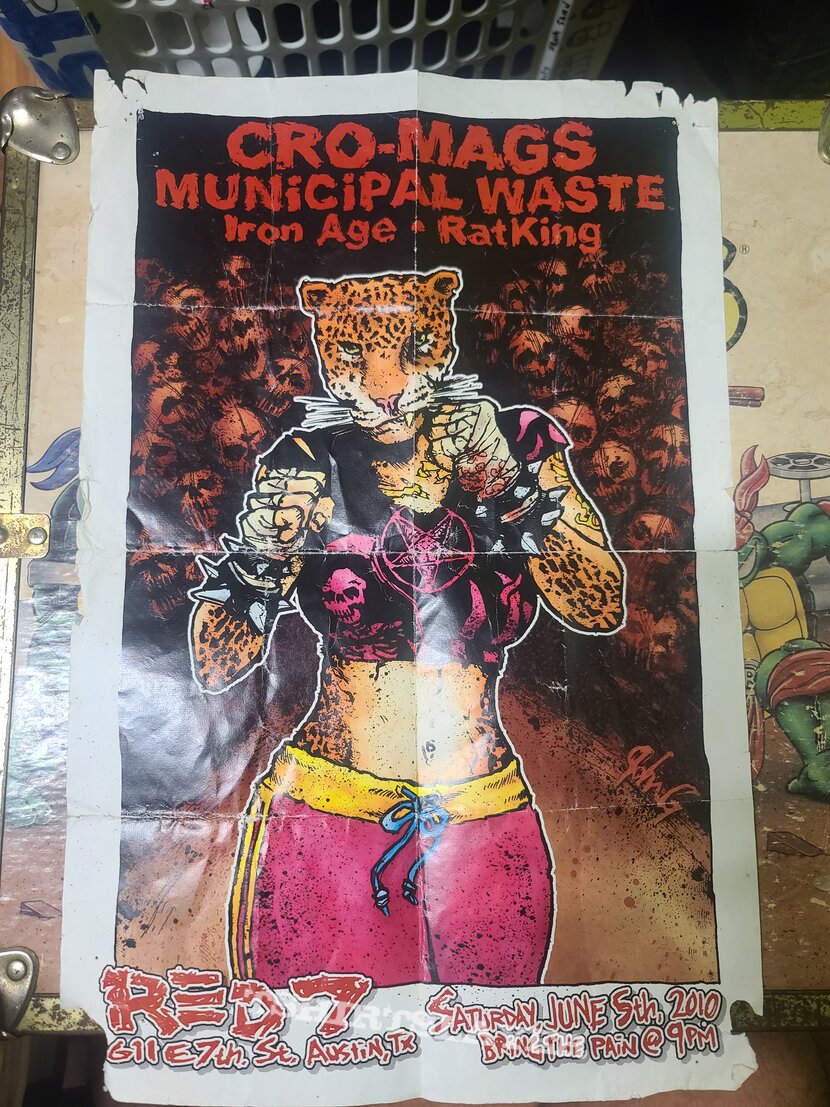 Cro-Mags, Municipal Waste, Iron Age, RatKing Show Flyer