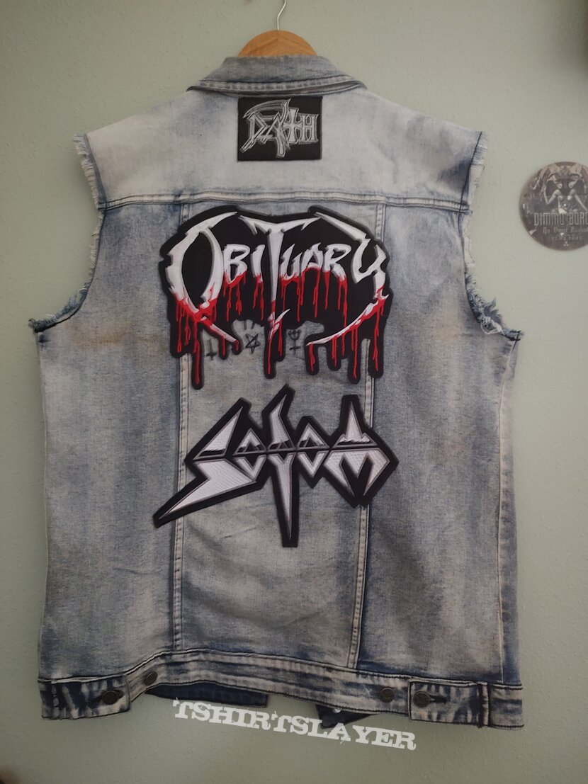 Obituary Denim Vest