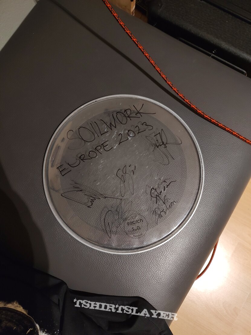 Soilwork signed snare