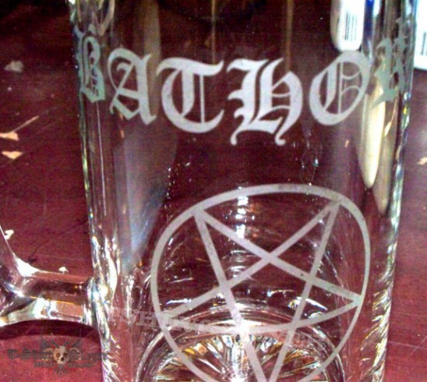 BATHORY pentagram Glass Beer Mug