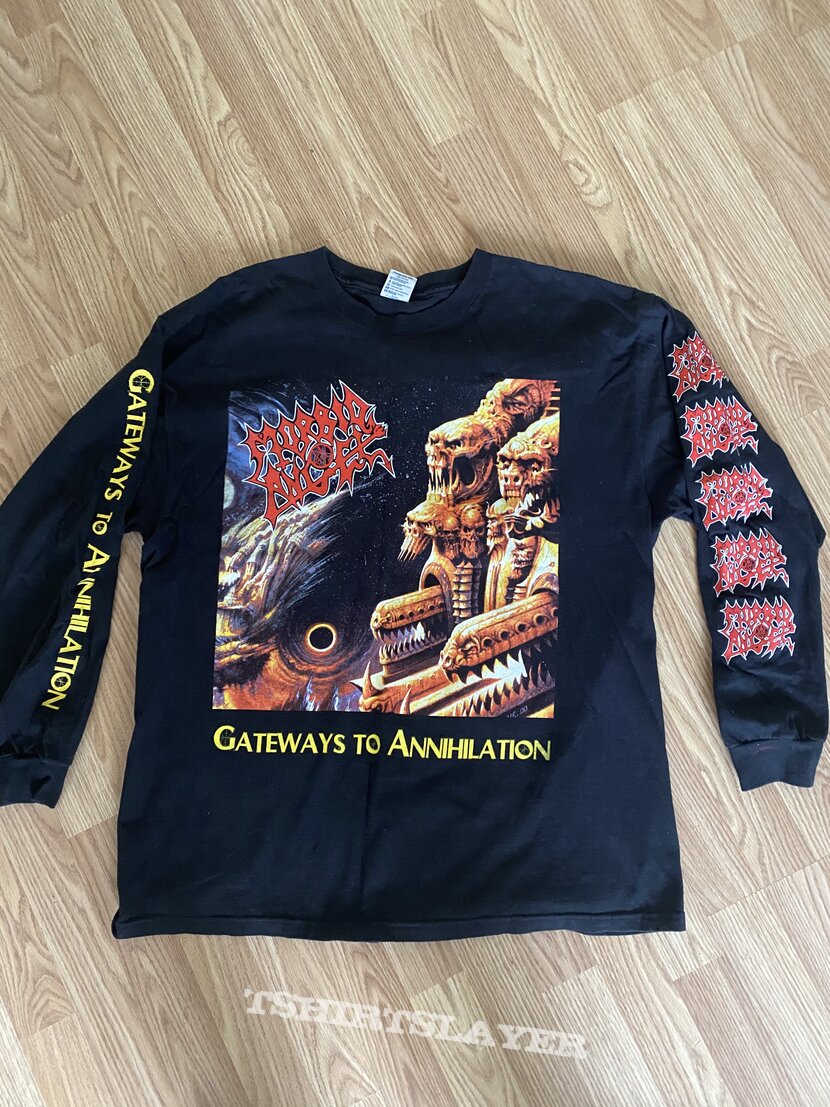 Morbid Angel Gateways to Annihilation Longsleeve Tour Shirt | TShirtSlayer  TShirt and BattleJacket Gallery