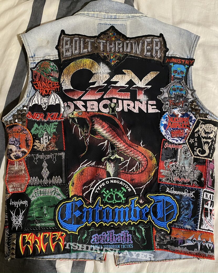 Ozzy Osbourne Acid wash battle jacket