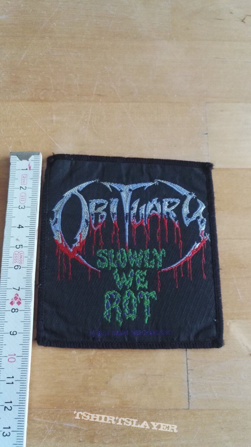 Obituary: Slowly we rot Patch, Aufnäher, 90s