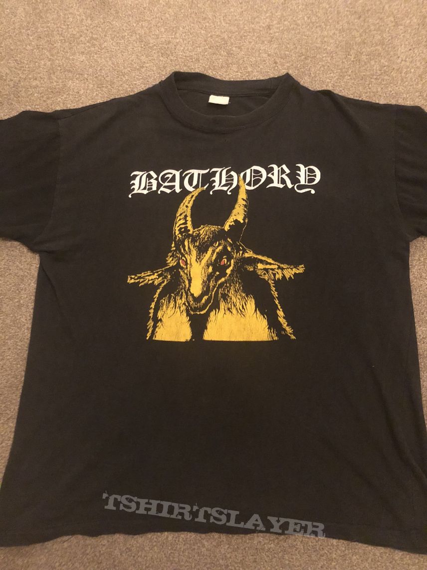 Bathory yellow goat printed by Euronymous 