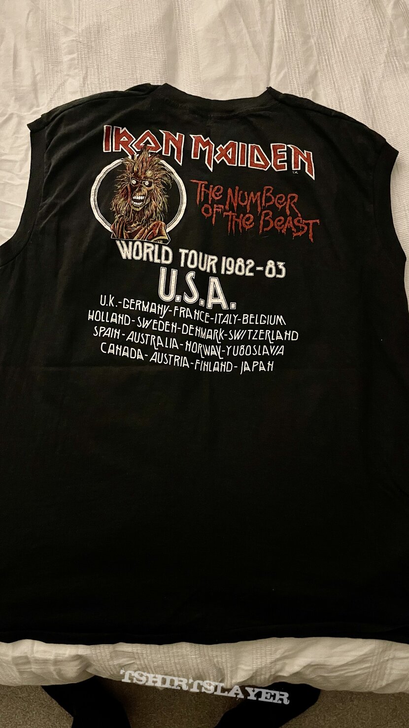 Iron maiden tour shirt
