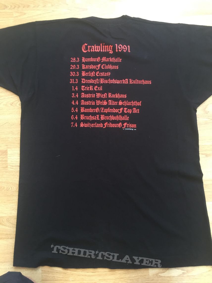 Entombed tour shirt 91