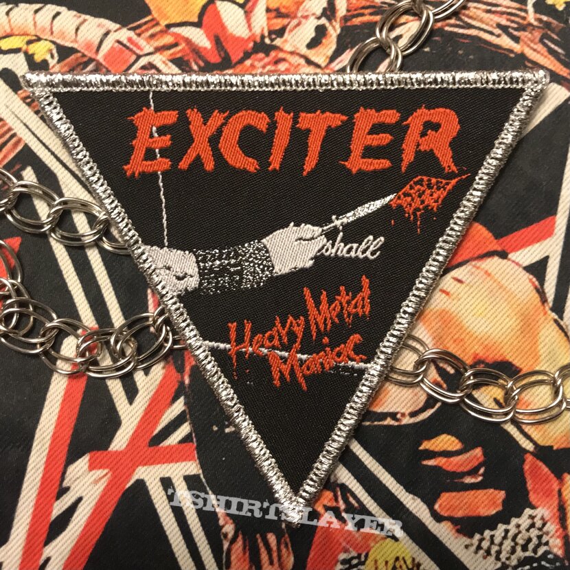 Exciter Heavy Metal Maniac - silver glitter border