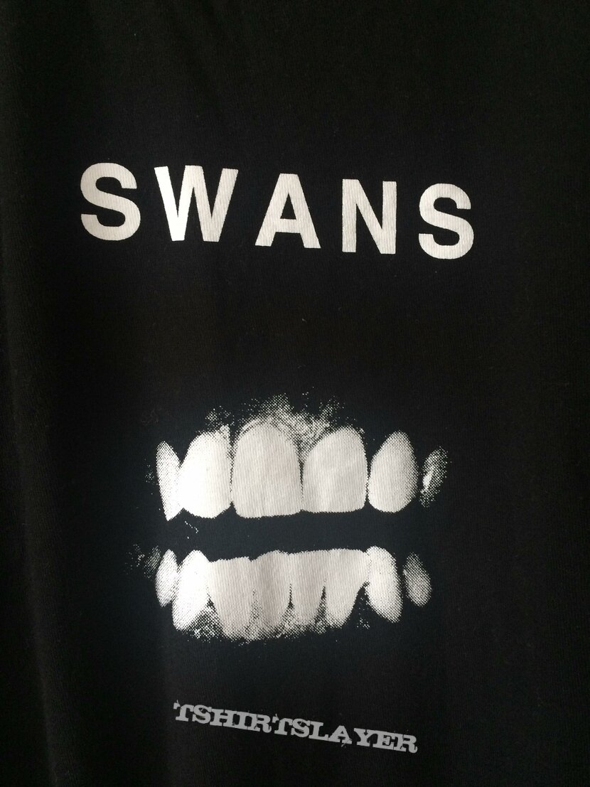 Swans black T-Shirt original band merch Filth teeth mouth XL logo 80s no  wave | TShirtSlayer TShirt and BattleJacket Gallery