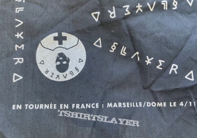 Slayer bandana France Tour