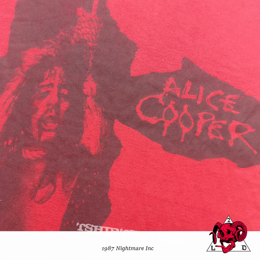 ©1987 Alice Cooper &quot;Live in the Flesh&quot; tourshirt 