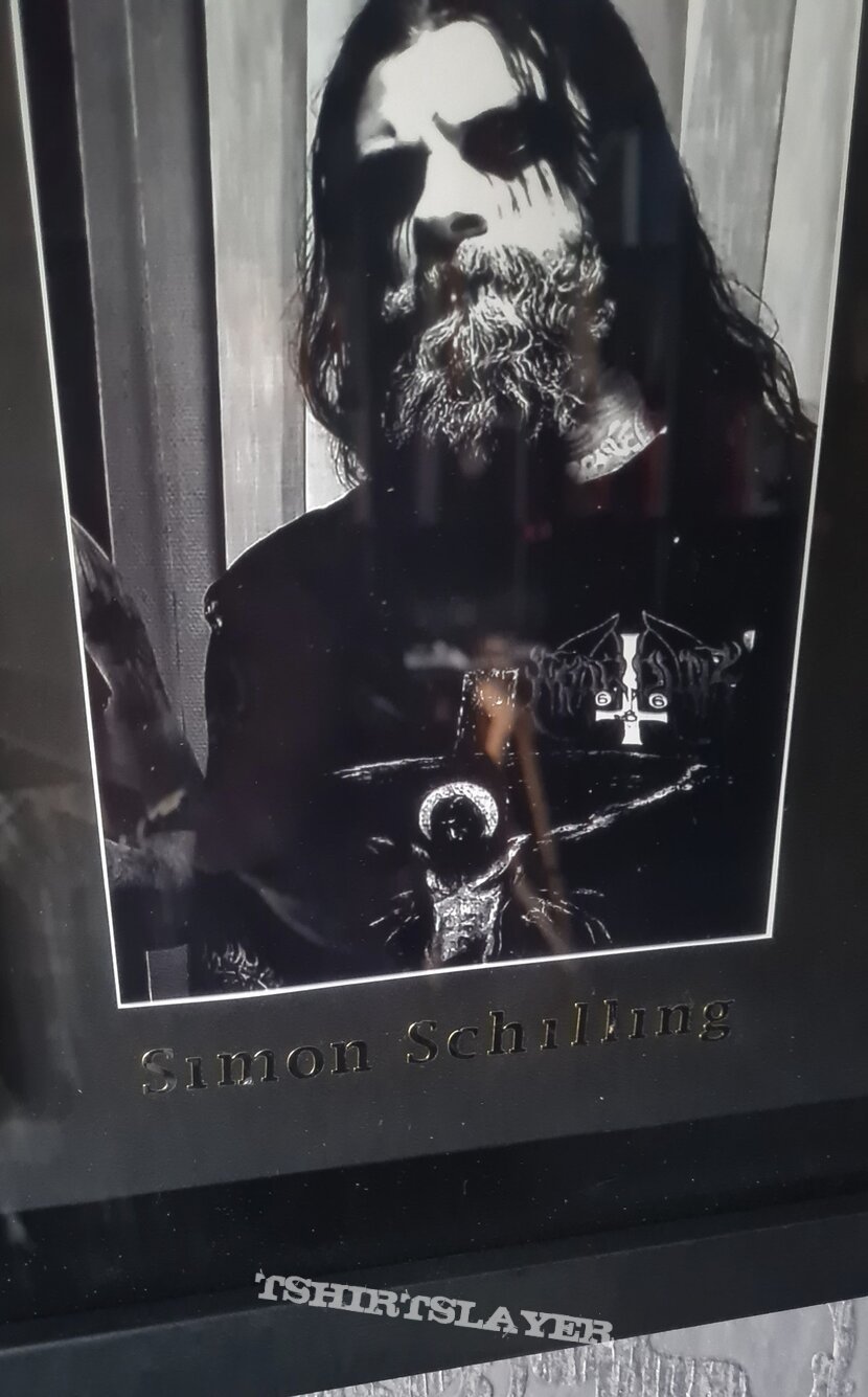 Marduk , Simon Schilling &amp; Fredrik Andersson framed treasure