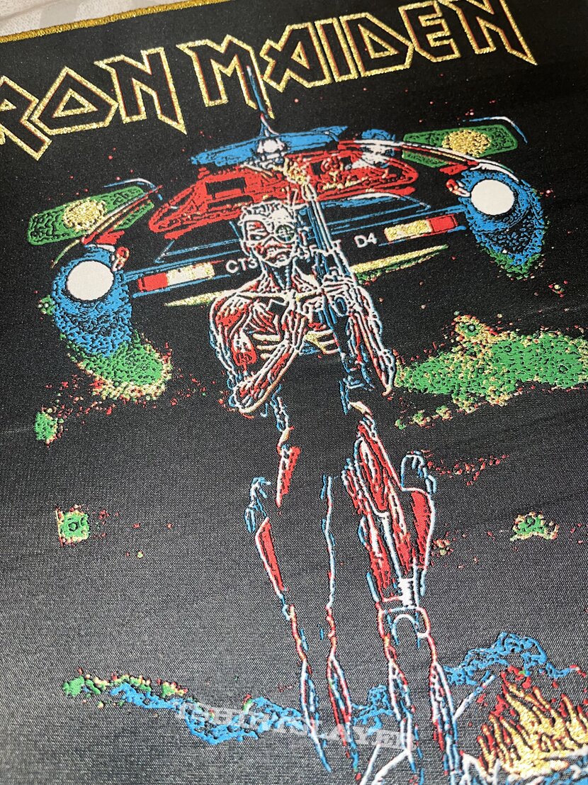 Iron Maiden Somewhere on Tour Boot Woven Back Parch 