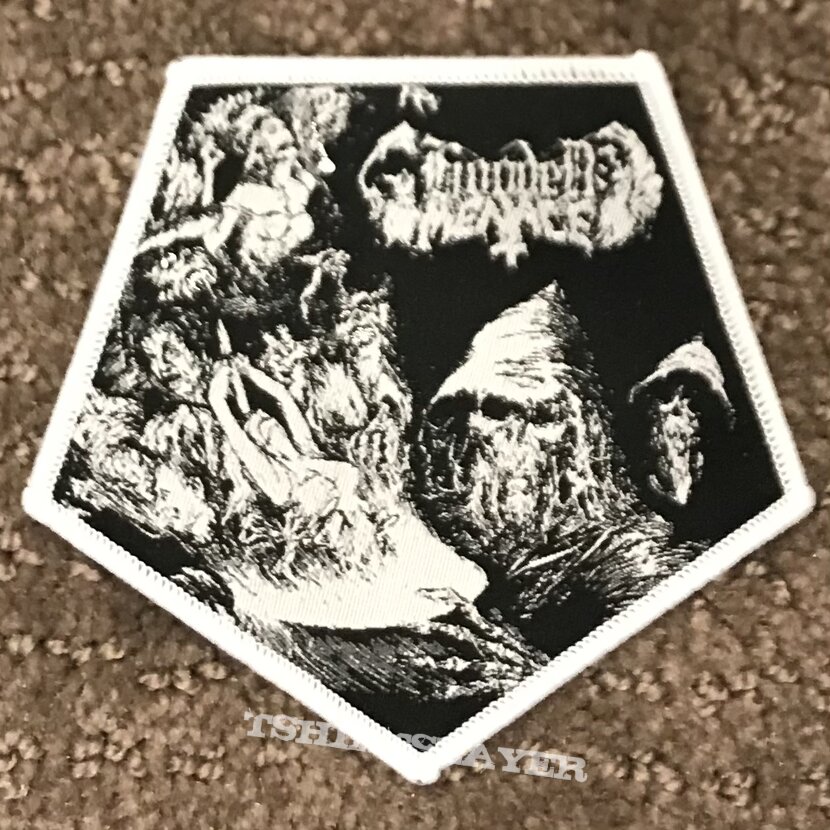 Hooded Menace - Fullfill the Curse pentagon shaped patch