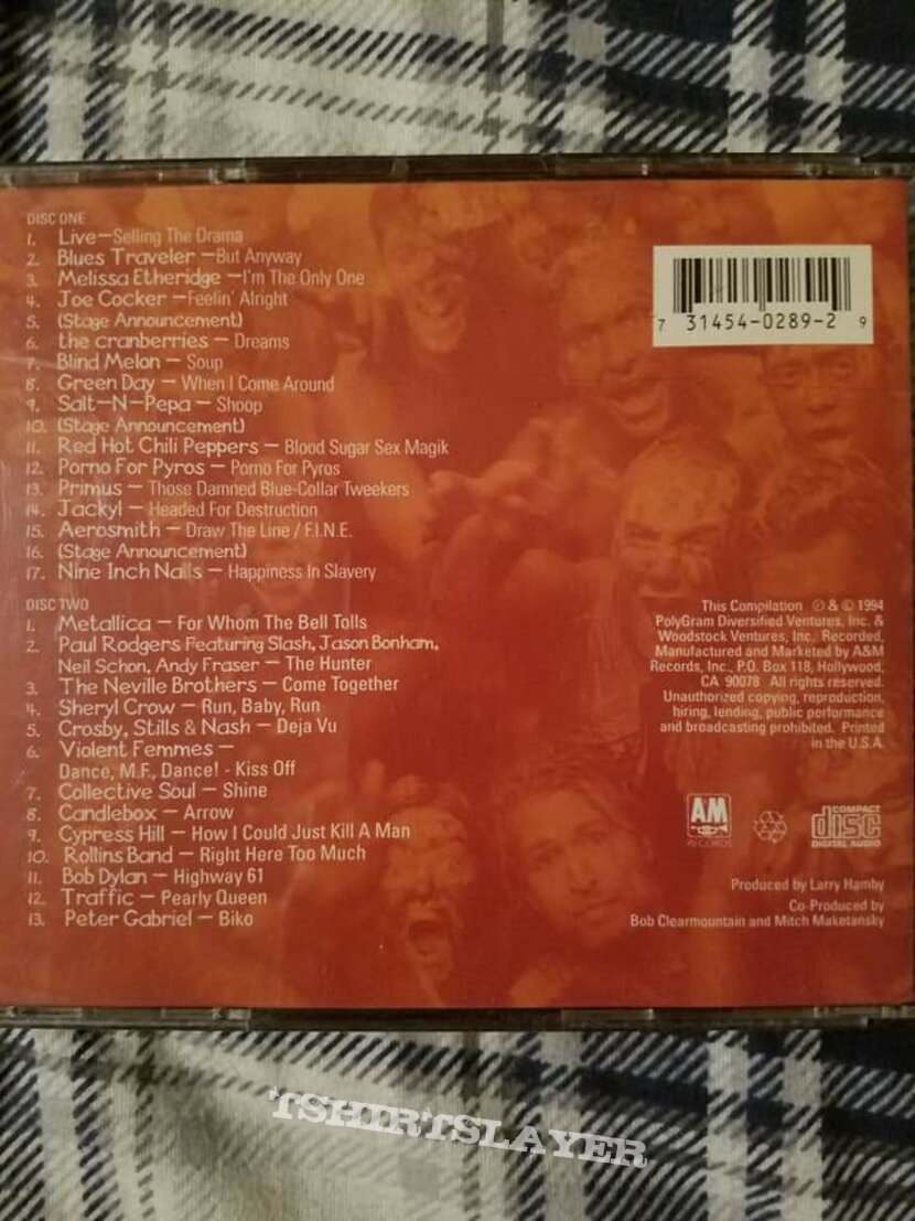 Rollins Band Woodstock 1994 CD 