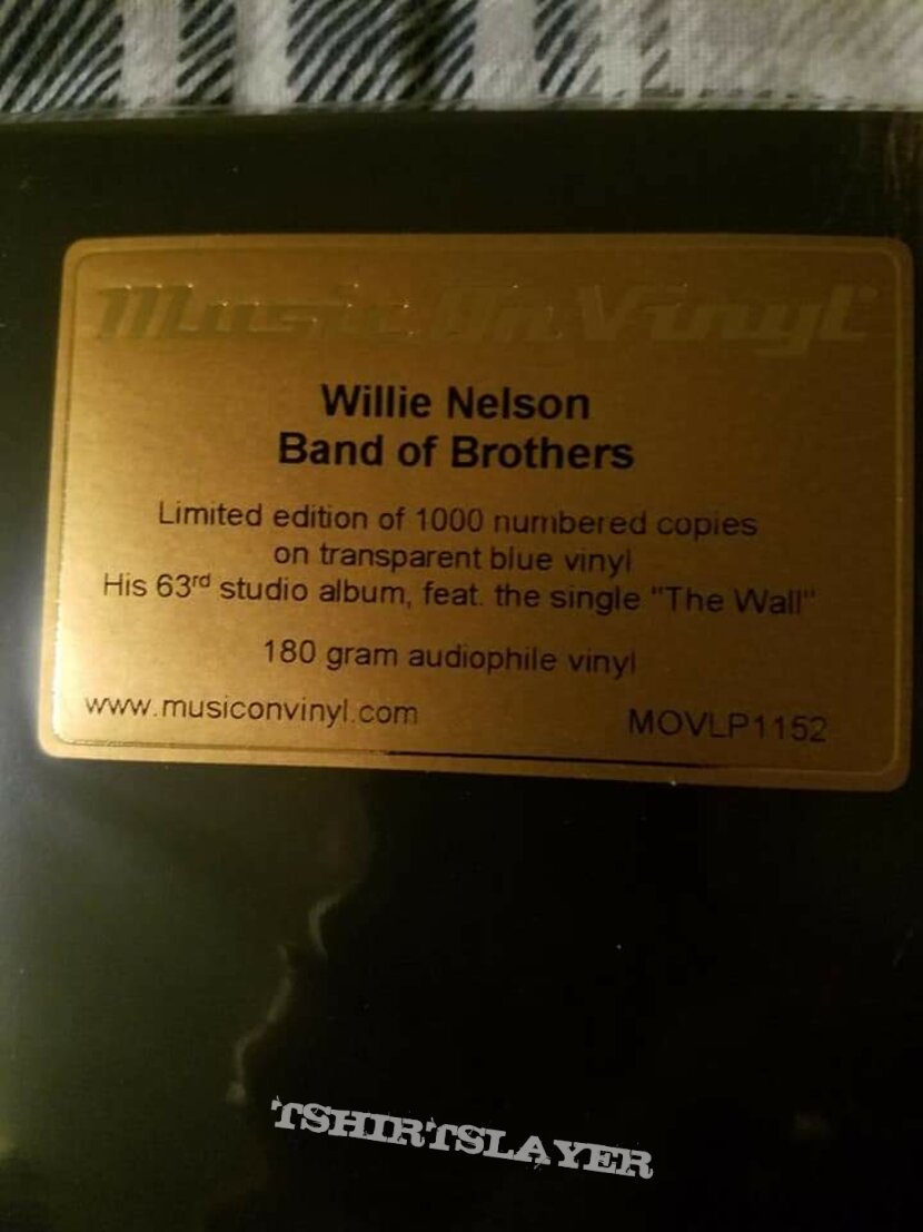 Willie Nelson &quot;Band of Brothers&quot; Limited Numbered Edition Transparent Blue Vinyl 2021