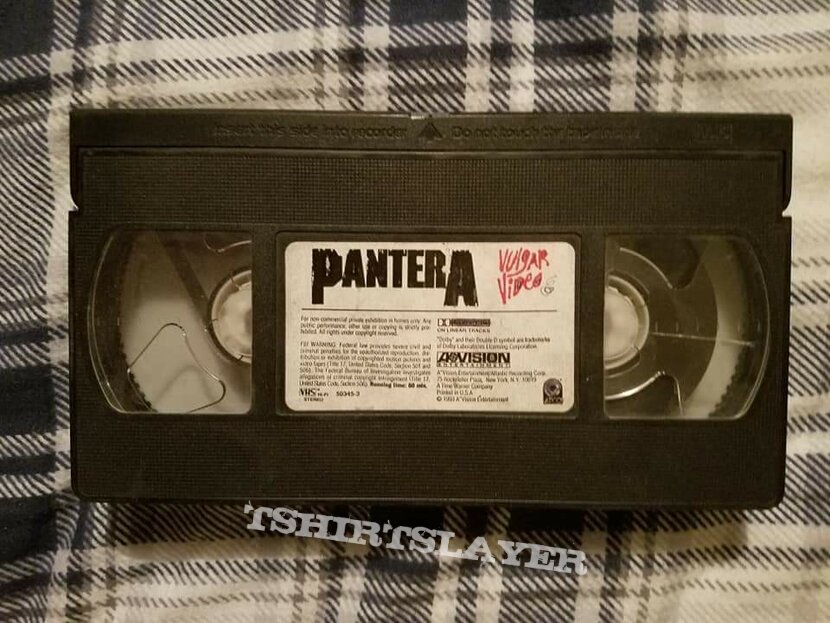 Pantera &quot;Vulgar Video&quot; (Missing Cover) VHS 1993